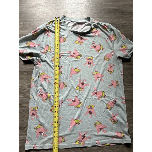 SpongeBob SquarePants Light Blue Patrick Expressions Print Graphic T Shirt Large - Picture 4 of 5